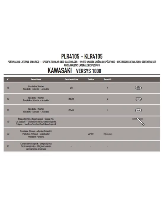 GIVI PLR4105 KAWASAKI VERSYS 1000 (12-14) YAN ÇANTA TAŞIYICI