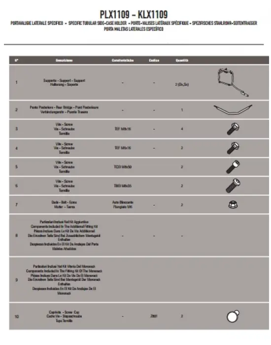 GIVI PLX1109 HONDA INTEGRA 700 (12-13) YAN ÇANTA TAŞIYICI