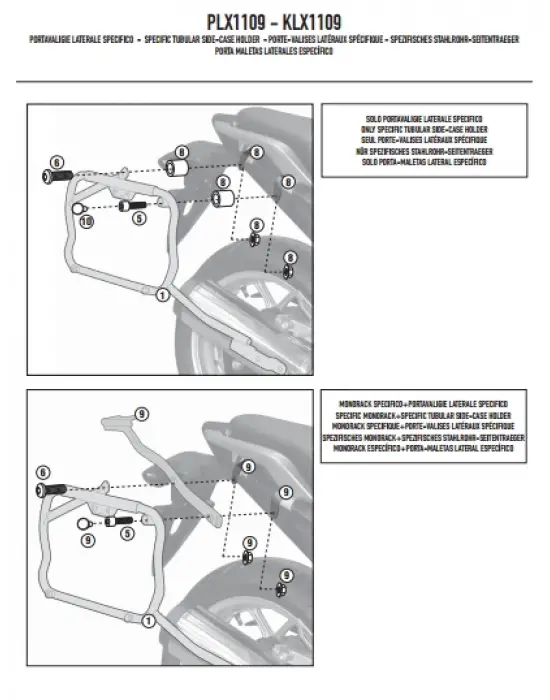 GIVI PLX1109 HONDA INTEGRA 700 (12-13) YAN ÇANTA TAŞIYICI