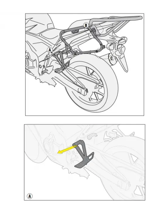 GIVI PLX1119 HONDA CB 500F - CBR 500R (13-15) YAN ÇANTA TAŞIYICI