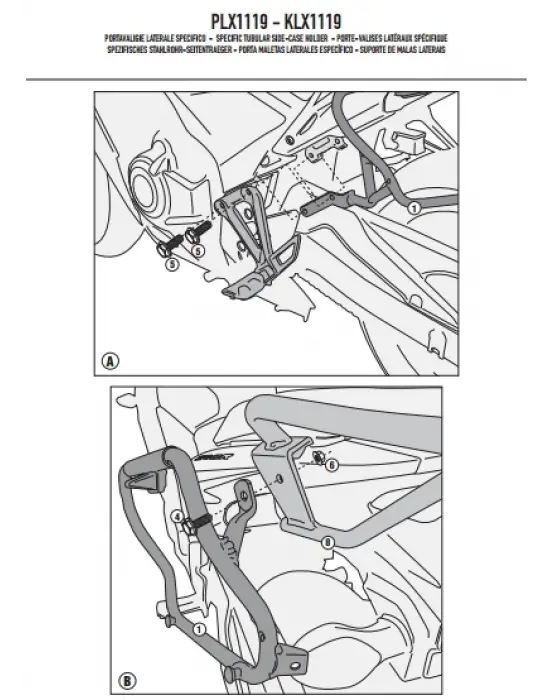 GIVI PLX1119 HONDA CB 500F - CBR 500R (13-15) YAN ÇANTA TAŞIYICI