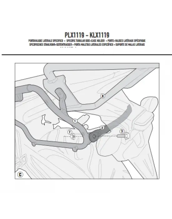 GIVI PLX1119 HONDA CB 500F - CBR 500R (13-15) YAN ÇANTA TAŞIYICI