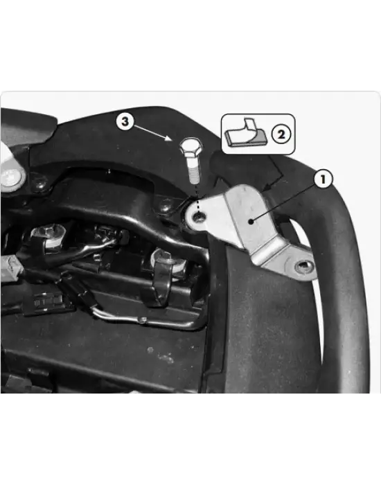 GIVI PLX447KIT KAWASAKI VERSYS 650 (06-09) YAN ÇANTA TAŞIYICI BAĞLANTI KİTİ