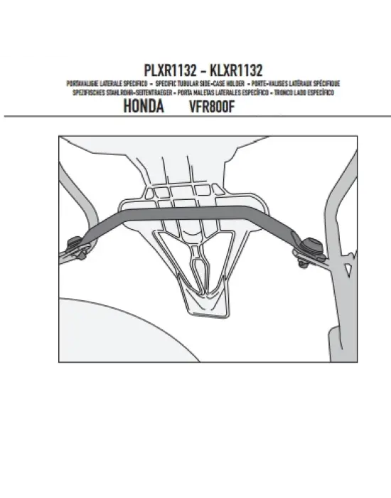 GIVI PLXR1132 HONDA VFR 800 F (14-20) YAN ÇANTA TAŞIYICI