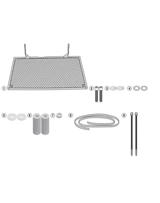 GIVI PR2132  YAMAHA MT-09 (17-20) - TRACER 900 (15-17) RADYATÖR KORUMA
