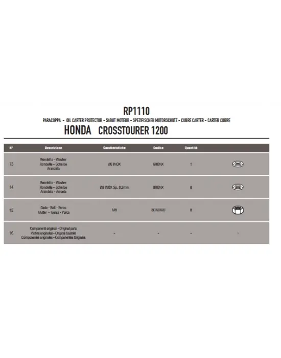 GIVI RP1110 HONDA VFR 1200X CROSSTOURER (12-19) KARTER KORUMA