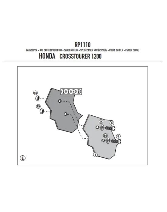 GIVI RP1110 HONDA VFR 1200X CROSSTOURER (12-19) KARTER KORUMA