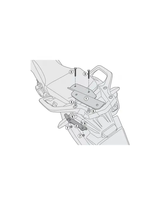 GIVI SR1144 HONDA CRF1000 AFRICA TWIN (16-17) ARKA ÇANTA TAŞIYICI