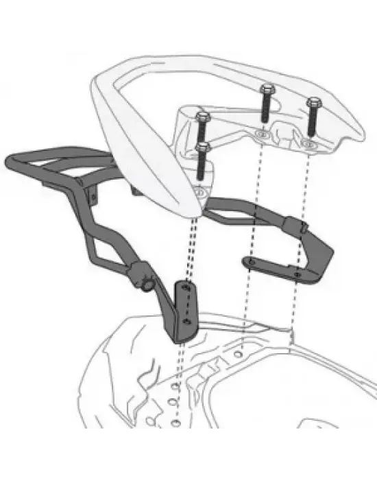 GIVI SR2123 YAMAHA N-MAX 125-155 (15-20) ARKA ÇANTA TAŞIYICI