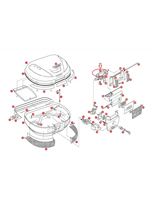 GIVI Z134 ÇANTA TABLA DÜĞMESİ MONTAJ SACI E52