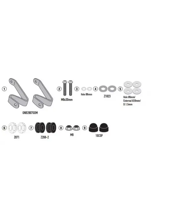 KAPPA D1190KITK HONDA PCX 125 (21-24) RÜZGAR SİPERLİK BAĞLANTISI