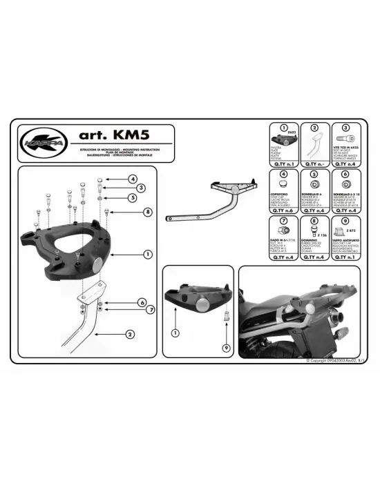 KAPPA KM5 UNIVERSAL ALT TABLA (MONOKEY)