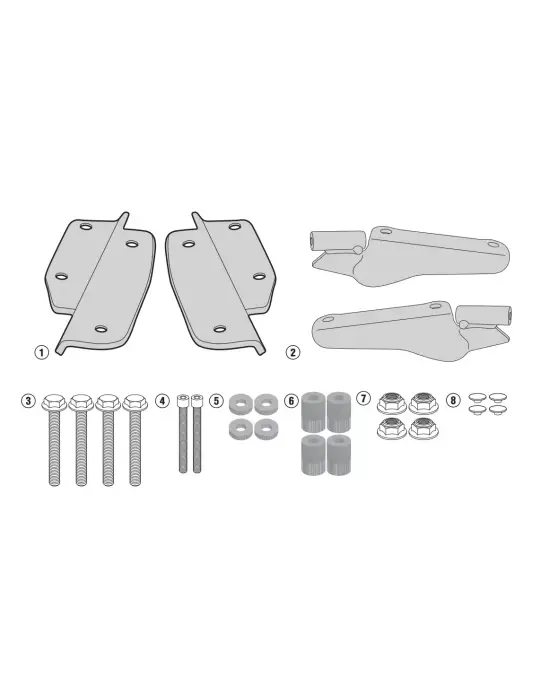 KAPPA KR1144 HONDA CRF1000 AFRICA TWIN (16-17) ARKA ÇANTA TAŞIYICI