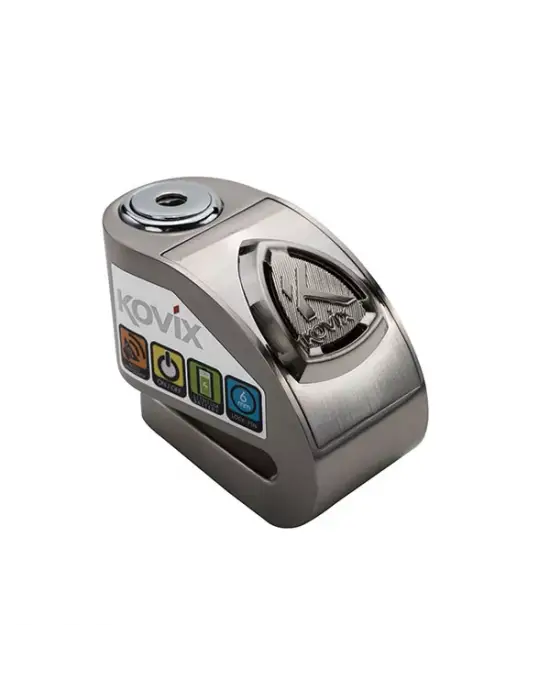 KOVIX KD6-BM ALARMLI DİSK KİLİT GRİ