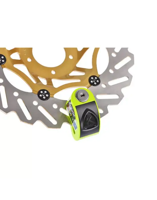 KOVIX KD6-FG ALARMLI DİSK KİLİT NEON SARI