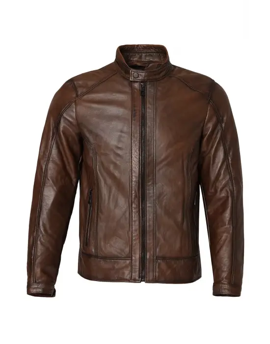 VEXO MOTO DERİ MONT ANTİK KAHVE