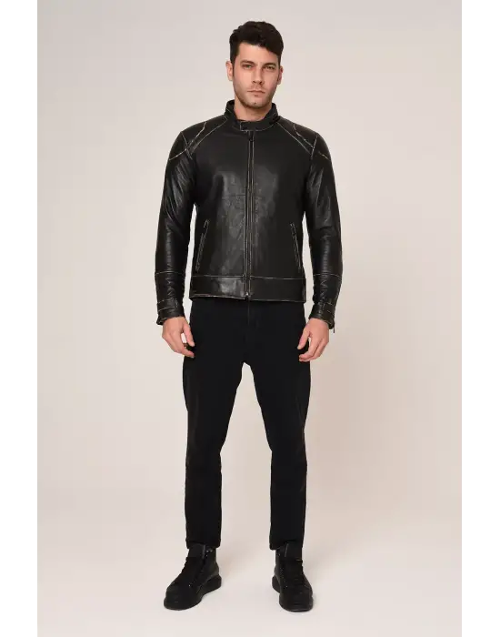 VEXO VINTAGE DERİ MONT SİYAH