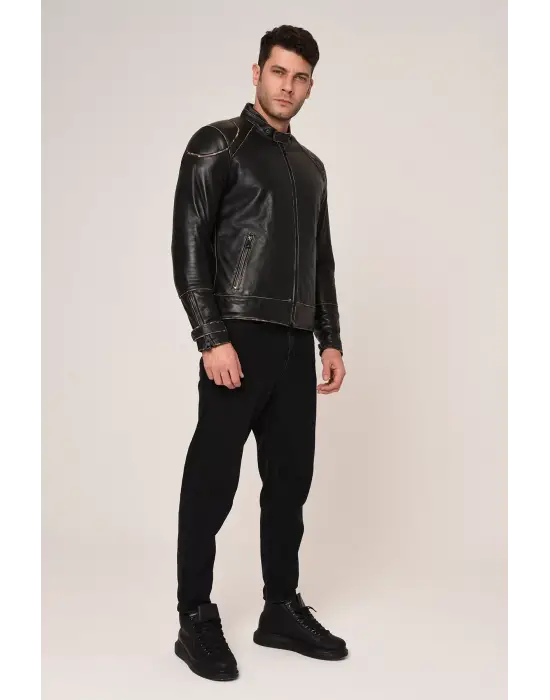 VEXO VINTAGE DERİ MONT SİYAH