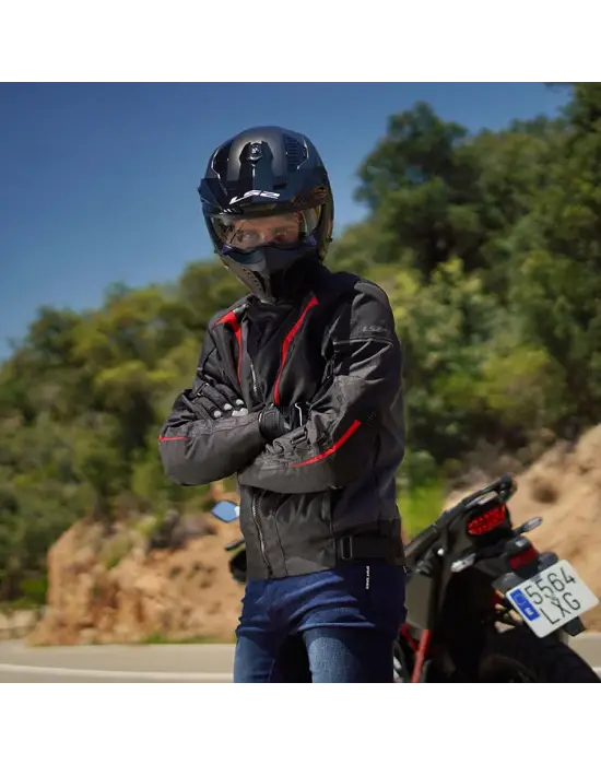 LS2 SEPANG MONT SİYAH-GRİ-KIRMIZI