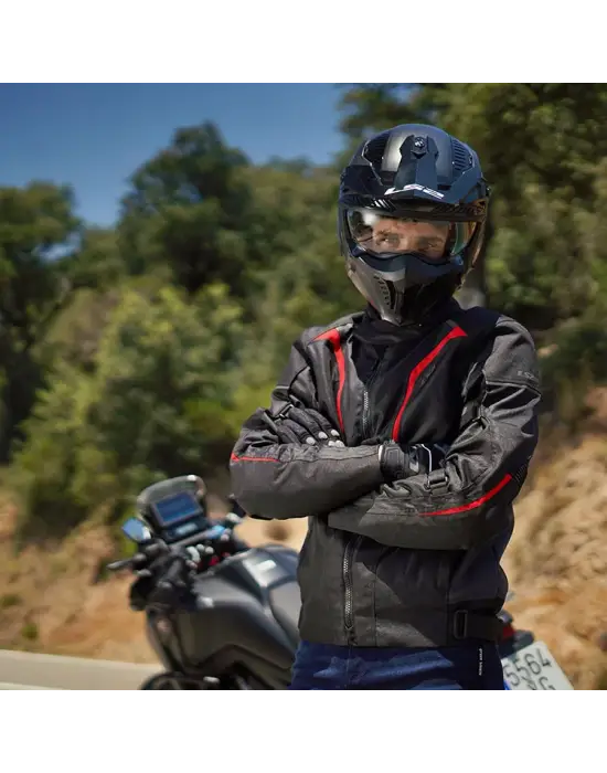 LS2 SEPANG MONT SİYAH-GRİ-KIRMIZI