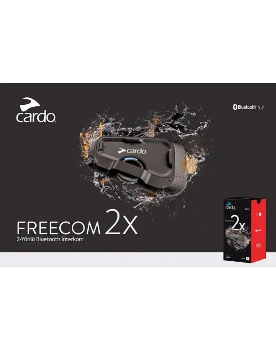 CARDO FREECOM 2X JBL BLUETOOTH VE INTERCOM (TEKLİ PAKET)