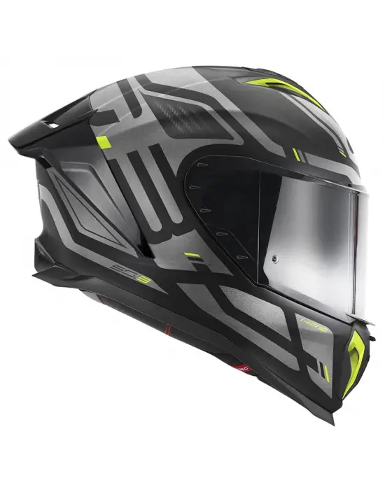 GIVI 50.3 QUASAR MAT SİYAH-TITANIUM-NEON SARI KASK