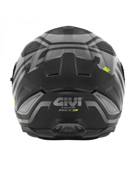 GIVI 50.3 QUASAR MAT SİYAH-TITANIUM-NEON SARI KASK