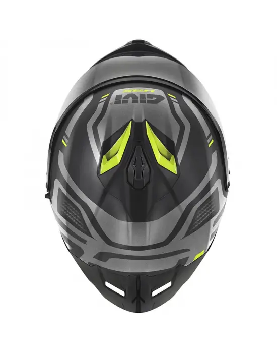 GIVI 50.3 QUASAR MAT SİYAH-TITANIUM-NEON SARI KASK