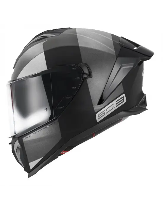 GIVI 50.3 VISION MAT SİYAH-TITANIUM-GRİ KASK