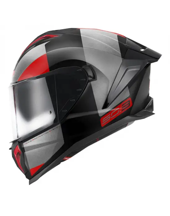 GIVI 50.3 VISION SİYAH-TITANIUM-KIRMIZI KASK