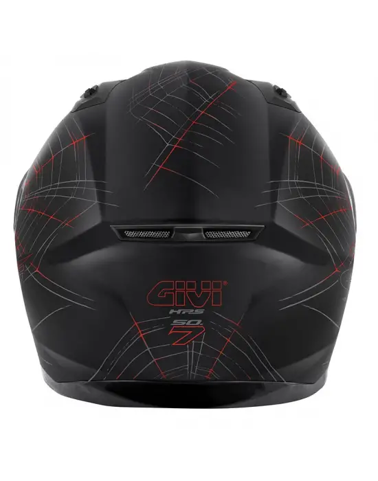 GIVI 50.7 PHOBIA MAT SİYAH-KIRMIZI KASK