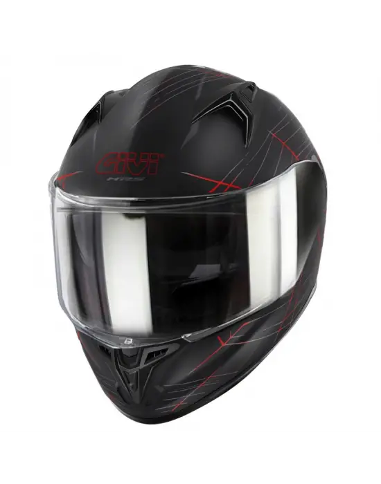 GIVI 50.7 PHOBIA MAT SİYAH-KIRMIZI KASK