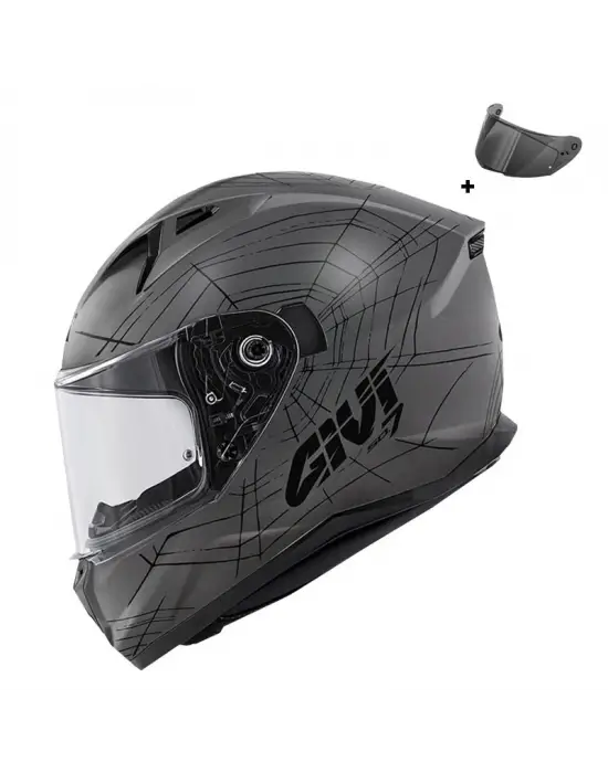 GIVI 50.7 PHOBIA MAT TITANIUM-SİYAH KASK