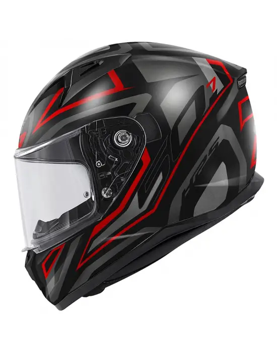 GIVI 50.7 PROTON MAT TITANIUM-KIRMIZI KASK