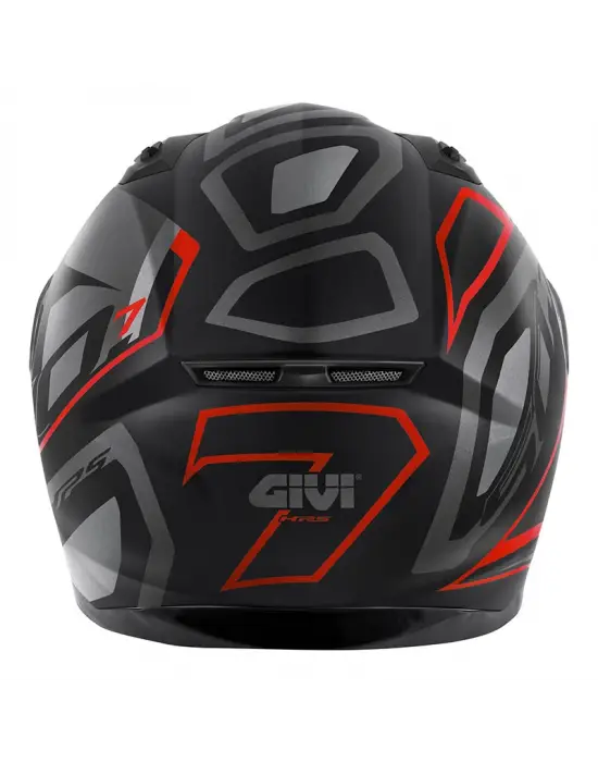 GIVI 50.7 PROTON MAT TITANIUM-KIRMIZI KASK