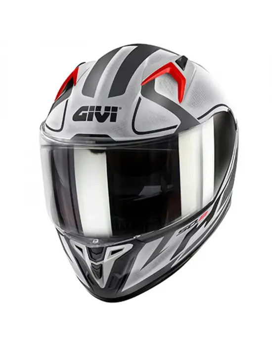 GIVI 50.8 RACER MAT SİYAH-TITANIUM-GRİ KASK