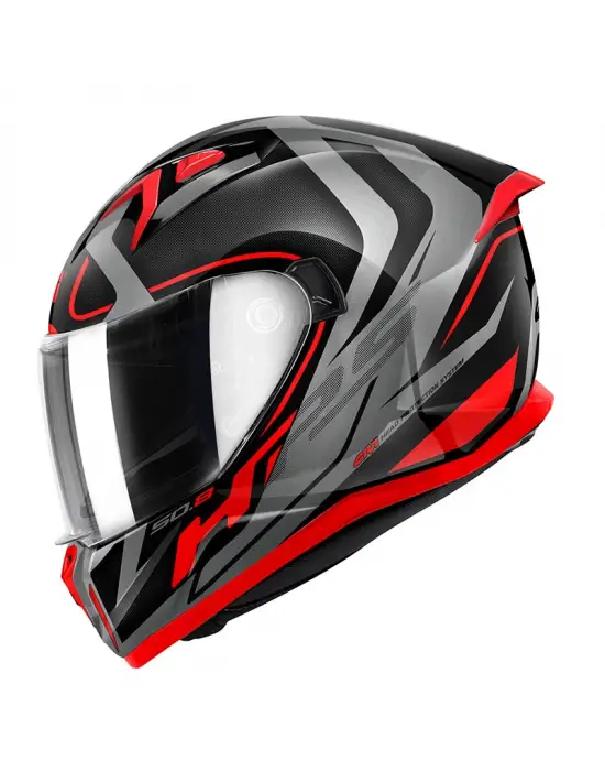 GIVI 50.8 RACER SİYAH-TITANIUM-KIRMIZI KASK