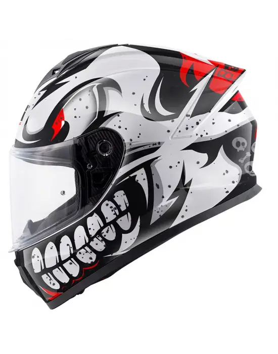 GIVI 50.X BONES BEYAZ-KIRMIZI KASK