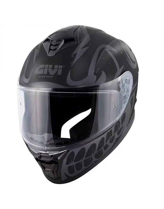 GIVI 50.X BONES MAT SİYAH-GRİ KASK