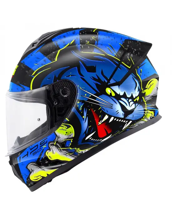 GIVI 50.X WILD MAT SİYAH-MAVİ KASK