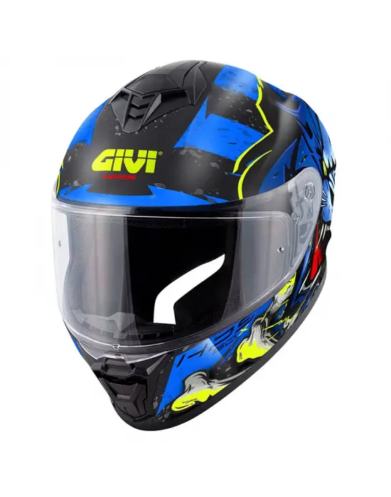 GIVI 50.X WILD MAT SİYAH-MAVİ KASK