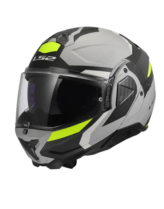 LS2 ADVANT 2 TRIPLE MAT GRİ- SİYAH-NEON SARI KASK