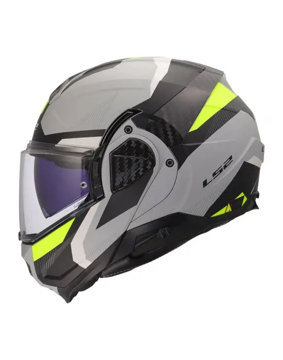 LS2 ADVANT 2 TRIPLE MAT GRİ- SİYAH-NEON SARI KASK