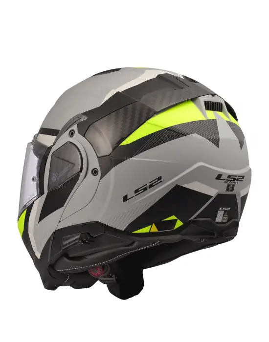 LS2 ADVANT 2 TRIPLE MAT GRİ- SİYAH-NEON SARI KASK
