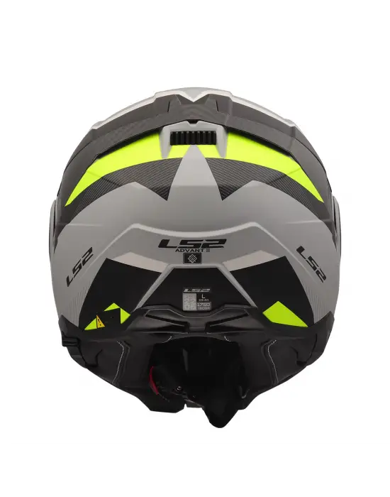 LS2 ADVANT 2 TRIPLE MAT GRİ- SİYAH-NEON SARI KASK