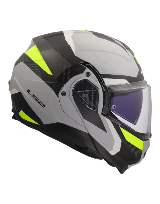 LS2 ADVANT 2 TRIPLE MAT GRİ- SİYAH-NEON SARI KASK