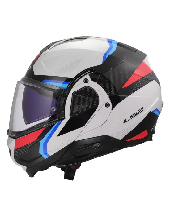 LS2 ADVANT 2 TRIPLE BEYAZ-MAVİ-KIRMIZI-SİYAH KASK