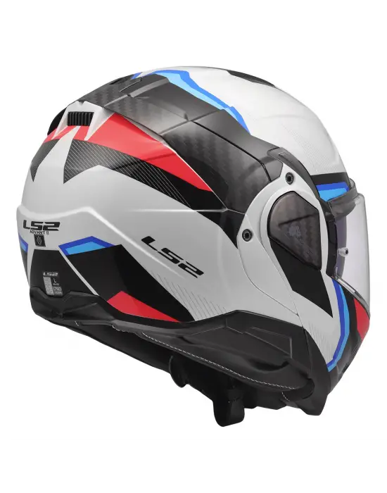LS2 ADVANT 2 TRIPLE BEYAZ-MAVİ-KIRMIZI-SİYAH KASK