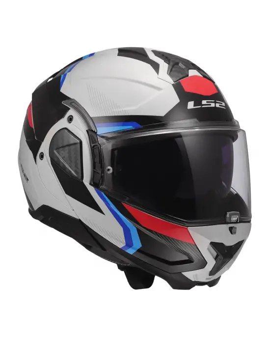 LS2 ADVANT 2 TRIPLE BEYAZ-MAVİ-KIRMIZI-SİYAH KASK