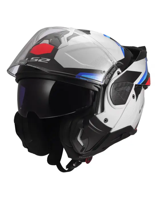 LS2 ADVANT 2 TRIPLE BEYAZ-MAVİ-KIRMIZI-SİYAH KASK